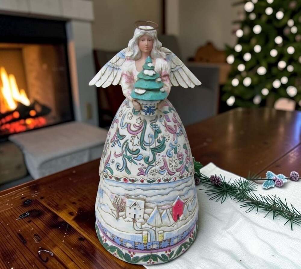 Jim Shore Heartwood Creek Landscape Sleeps Angel Figurine 9 Inch